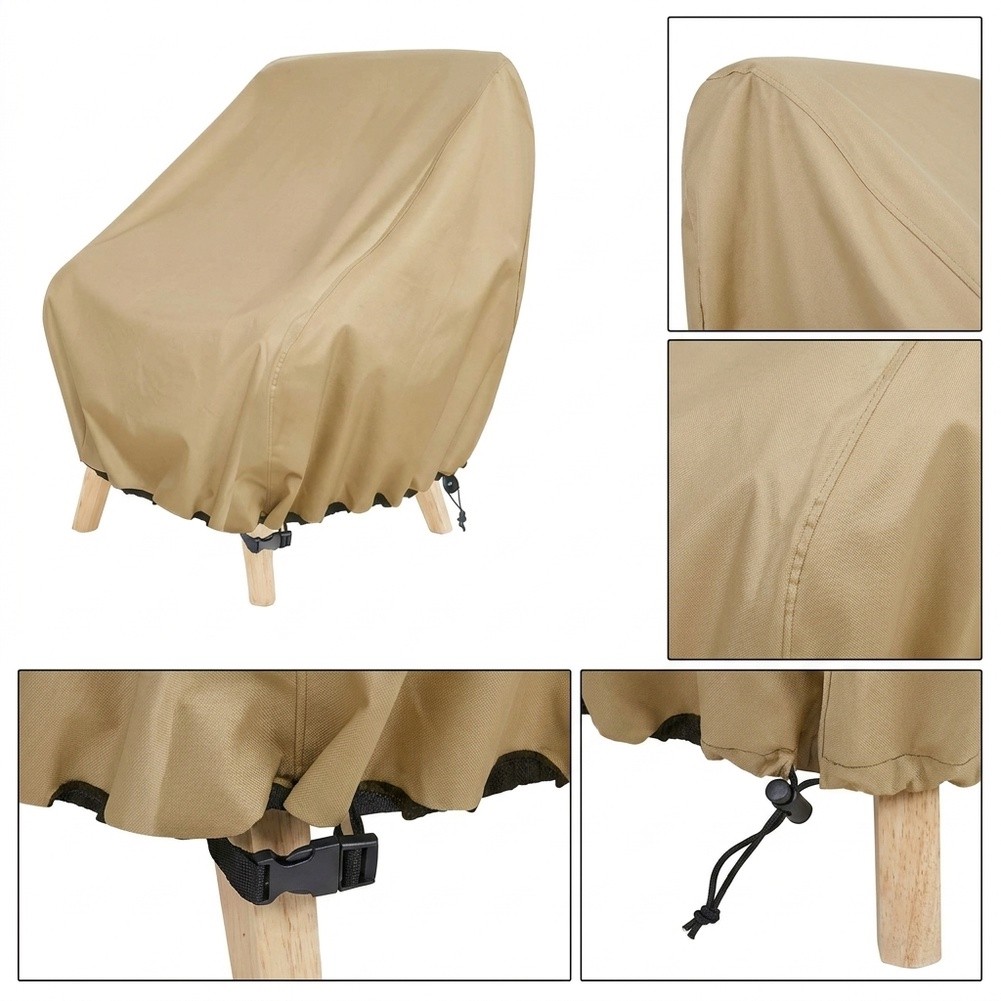 Outdoor Furniture Lounge Chair - ผ้าคลุมเก้าอี้สนามกันน้ำ สำหรับเก้าอี้สนามแบบลึก ขนาด 35 กว้าง x