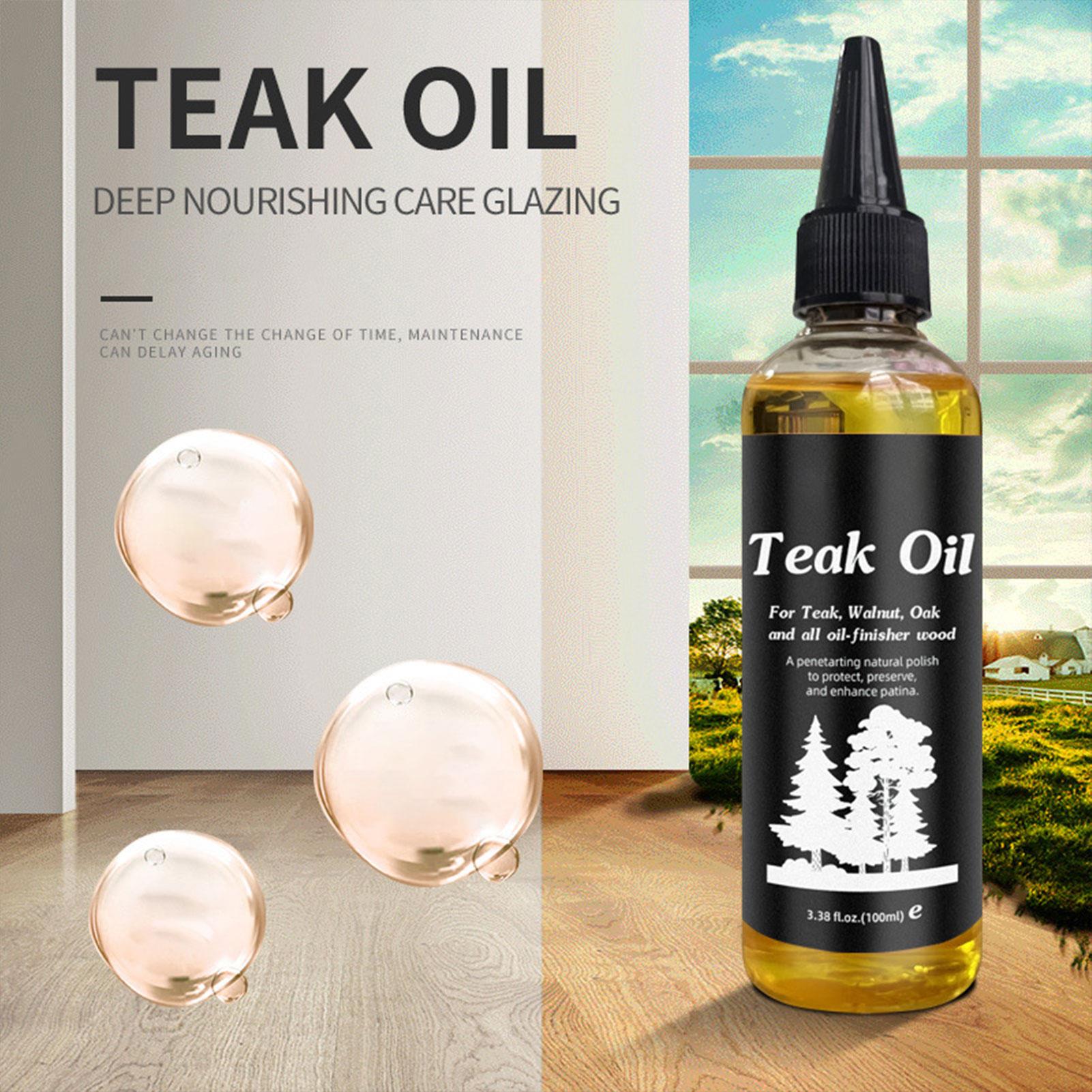Outdoor Furniture Oil Teak - น้ำยาขัดไม้ 100 มล. น้ำยาขัดเงาเฟอร์นิเจอร์ น้ำยาบำรุงไม้เนื้อแข็ง ไม่เหนียวเหนอะหนะ
