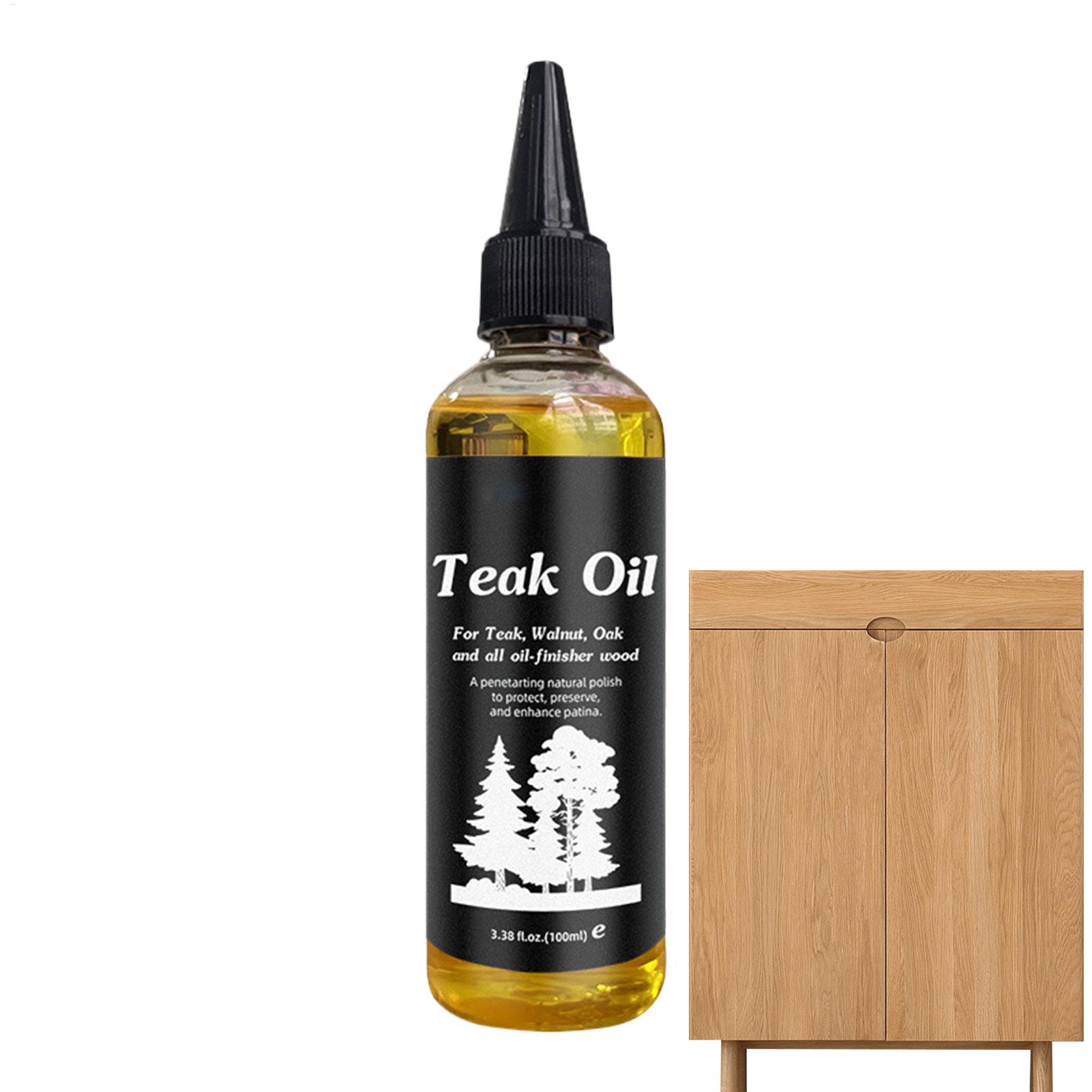 Outdoor Furniture Oil Teak - น้ำมันขัดเฟอร์นิเจอร์ 100 มล. น้ำมันขัดไม้ธรรมชาติ บำรุงอย่างอ่อนโยน ไม่เหนียวเหนอะหนะ