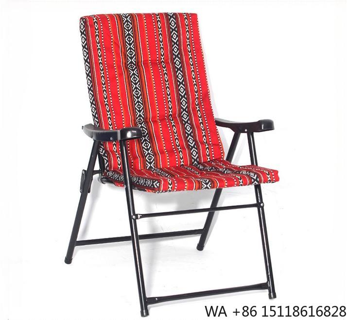 Outdoor Furniture Recliner Set - เก้าอี้สนามพับได้สำหรับตั้งแคมป์ ขายส่งจากโรงงาน ผลิตจากเหล็ก พกพาสะดวก ปรับแต่งสีและดีไซน์ได้ เหมาะสำหรับโรงแรมและคลังสินค้า