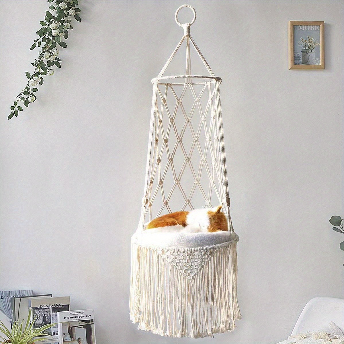 Hammock With Stand - เตียงแมวเปลญวนหน้าต่างเปลญวณแขวนสิ่งของเฟอร์นิเจอร์เปลญวนอุปกรณ์เสริมสำหรับสัตว์เลี้ยงบ้านผลิตภัณฑ์สัตว์เลี้ยงแมวฤดูร้อน
