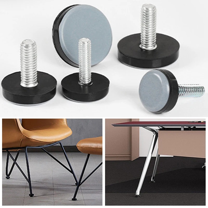 Outdoor Furniture Glider - ตัวปรับระดับแบบกลม 10 ชิ้น M6/M8 สกรูปรับระดับได้ แผ่นรองขาเฟอร์นิเจอร์