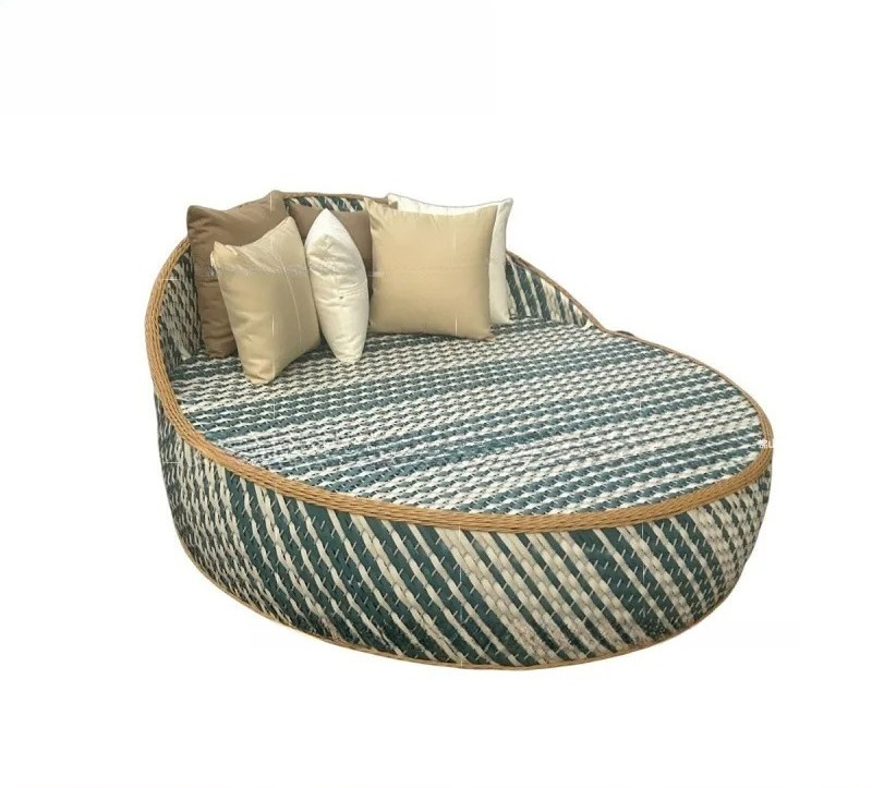 Outdoor Furniture Small - โซฟากลางแจ้งแบบสั่งทำพิเศษ, เก้าอี้สานหวายดีไซน์สร้างสรรค์, เฟอร์นิเจอร์สำหรับสวนกลางแจ้ง, เตียงพักผ่อนสำหรับลานโรงแรมระดับห้าดาว, เฟอร์นิเจอร์ขนาดเล็ก