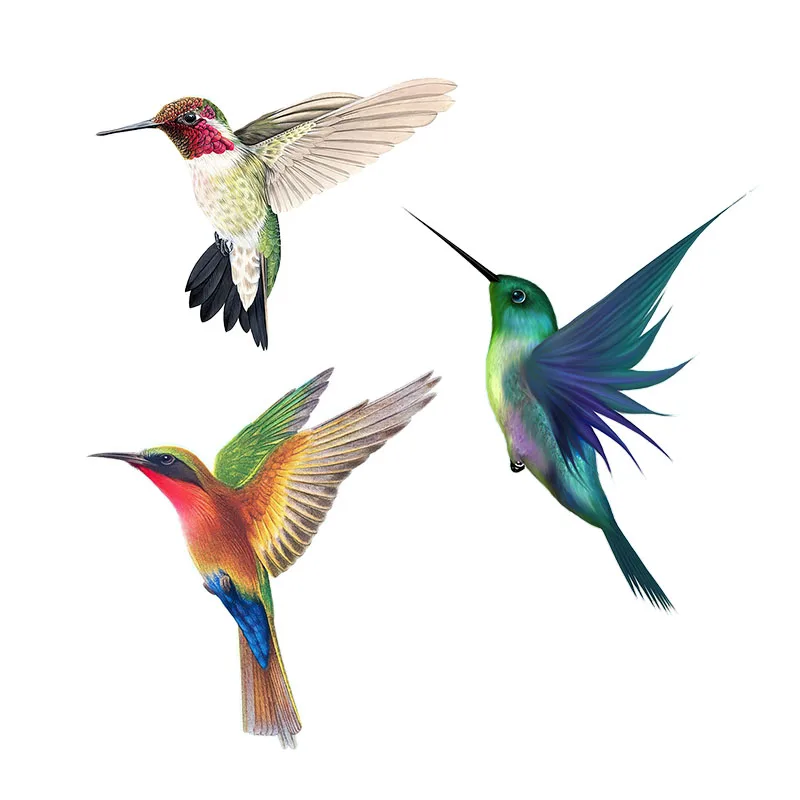 Outdoor Furniture Diy Plans - สวย Hummingbird มือวาดนกสติกเกอร์สําหรับตกแต่งบ้านห้องน้ํากลางแจ้งเครื่องประดับห้องนั่งเล่นห้องนอนตกแต่ง YARD