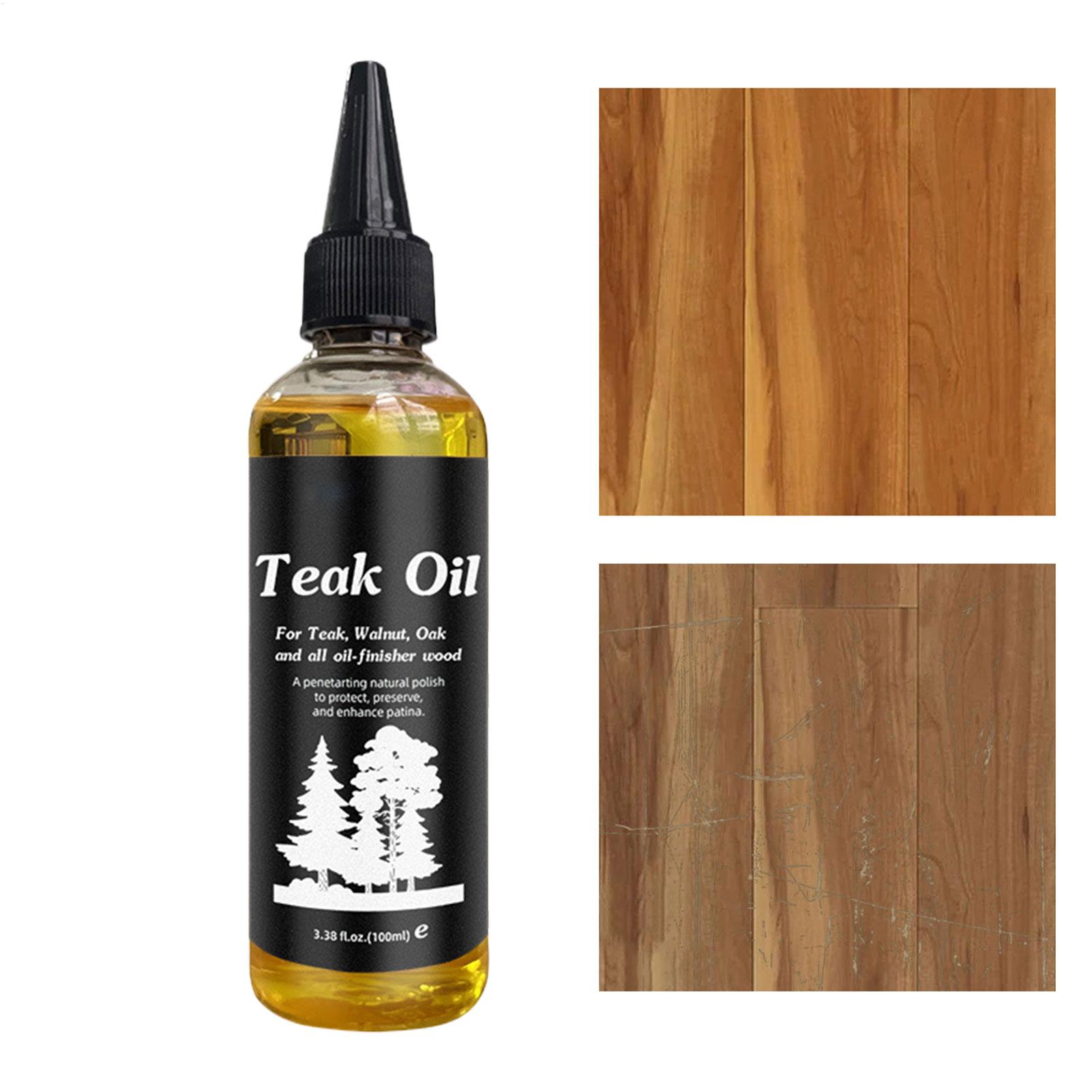 Outdoor Furniture Oil Teak - น้ำมันไม้สัก 100 มล. น้ำยาขัดเงาเฟอร์นิเจอร์ไม้เนื้อแข็ง ไม่เหนียวเหนอะหนะ น้ำมันบำรุงรักษาไม้