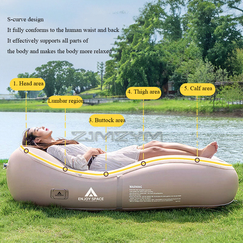 โซฟาเป่าลมอัตโนมัติแบบพับได้ ส - Outdoor Furniture Lounge Chair บทวิจารณ์และราคา