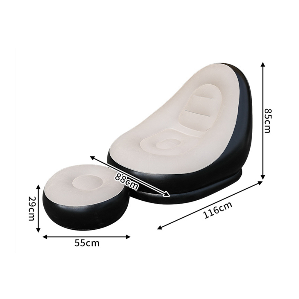 ขี้เกียจโซฟาโซฟาเก้าอี้เป่าลมผ - Outdoor Furniture Recliner Set บทวิจารณ์และราคา