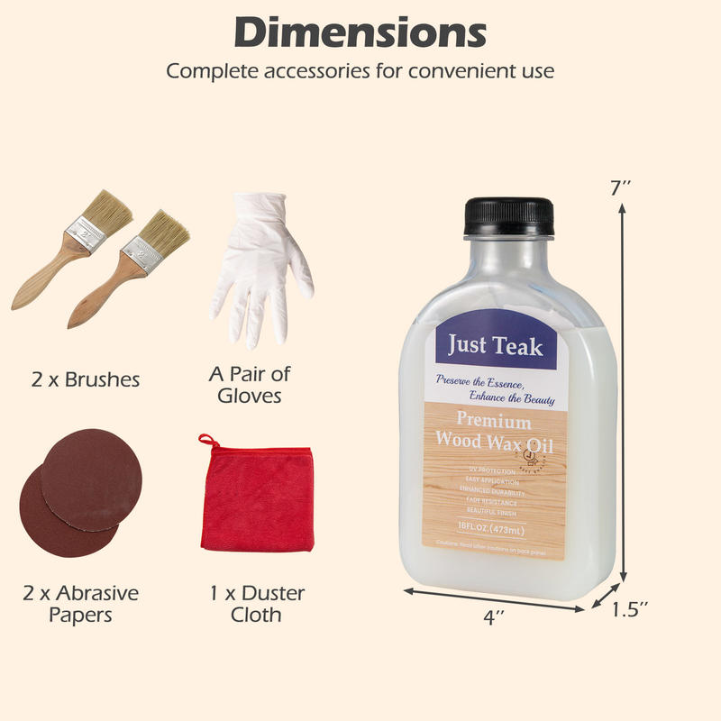 ชุดดูแลรักษาไม้ด้วยน้ำมันแว็กซ - Outdoor Furniture Oil Teak บทวิจารณ์และราคา