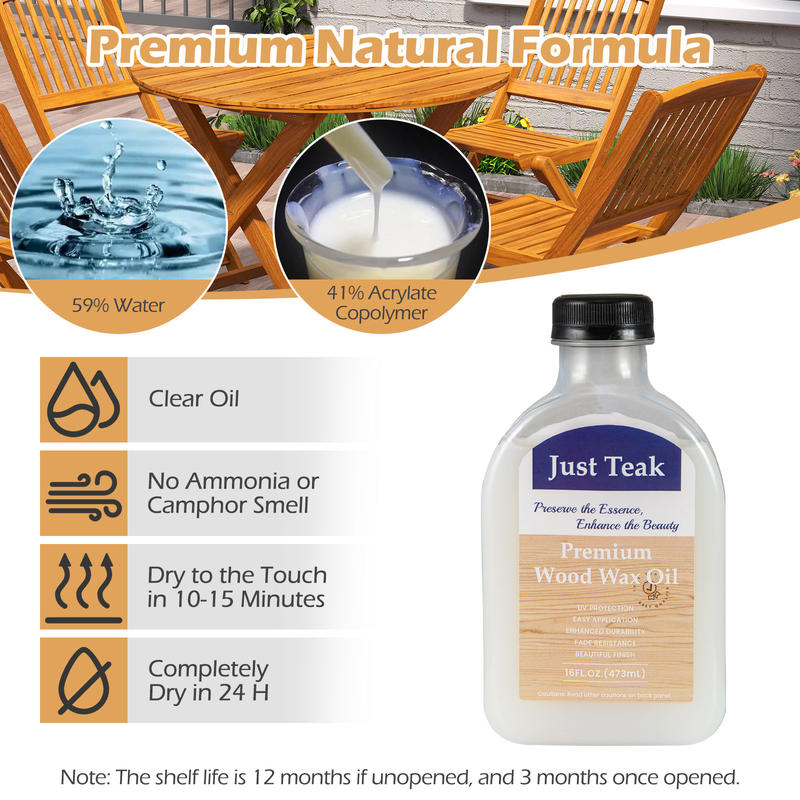 ชุดดูแลรักษาไม้ด้วยน้ำมันแว็กซ - Outdoor Furniture Oil Teak บทวิจารณ์และราคา