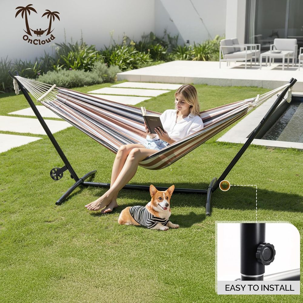 เปลญวนแบบ Heavy Duty 550 ปอนด์ - Hammock With Stand บทวิจารณ์และราคา