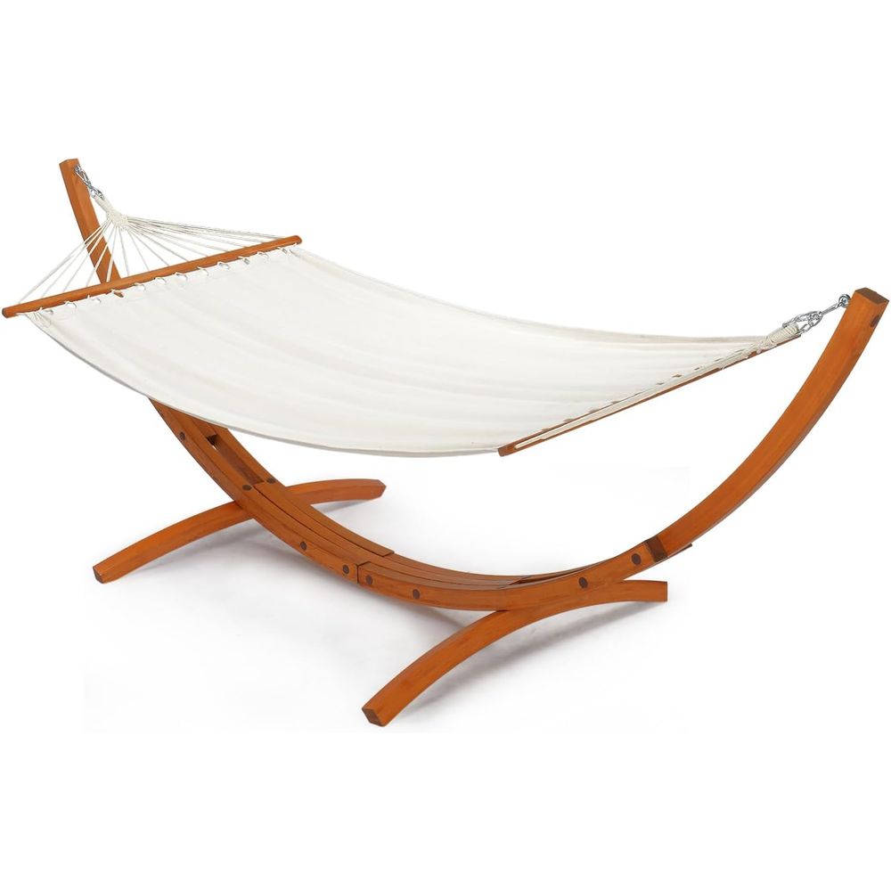 ชุดเปลญวนคู่พร้อมขาตั้งไม้โค้ง - Hammock With Stand บทวิจารณ์และราคา
