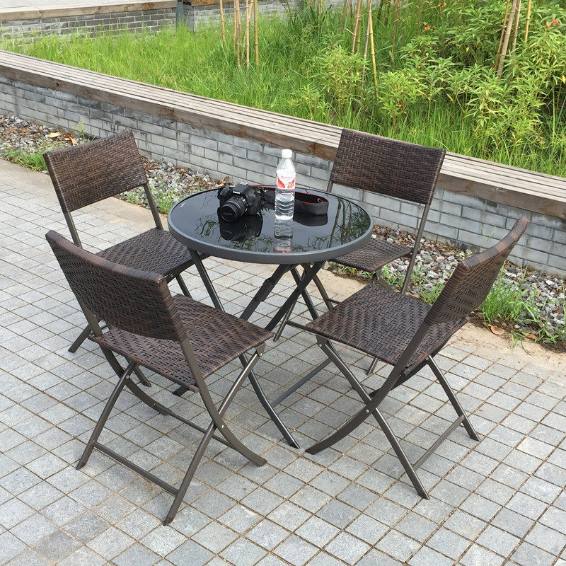ชุดเฟอร์นิเจอร์สวนหวายพับได้สำ - Outdoor Furniture Small บทวิจารณ์และราคา