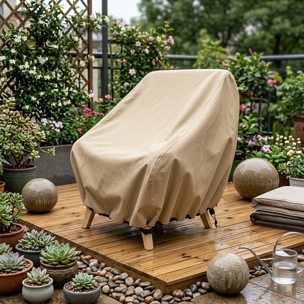 ผ้าคลุมเก้าอี้สนามกันน้ำ สำหรั - Outdoor Furniture Lounge Chair บทวิจารณ์และราคา
