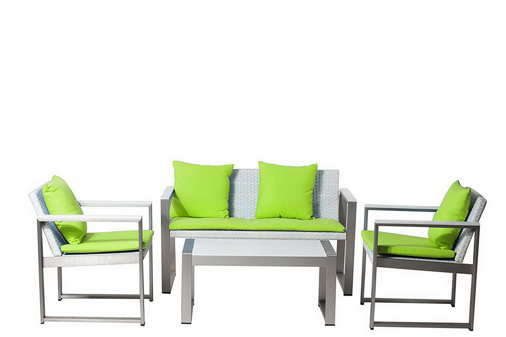 ชุดโซฟาอลูมิเนียมขัดเงาโค้งดีไ - Outdoor Furniture Used For Sale บทวิจารณ์และราคา