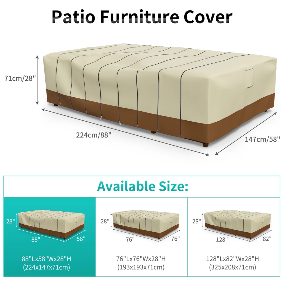 ผ้าคลุมโซฟาเข้ามุมกลางแจ้งกันน - Outdoor Furniture With Covers บทวิจารณ์และราคา