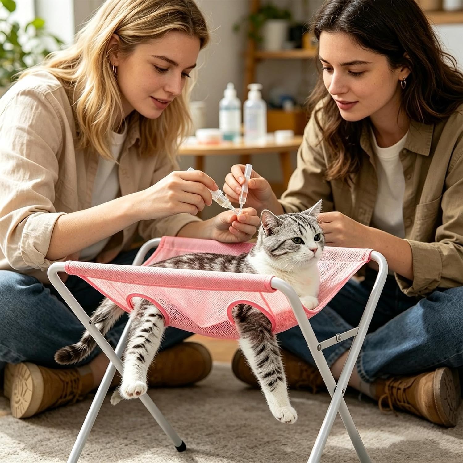 เปลอาบน้ำสัตว์เลี้ยงแบบพับได้ส - Hammock With Stand บทวิจารณ์และราคา