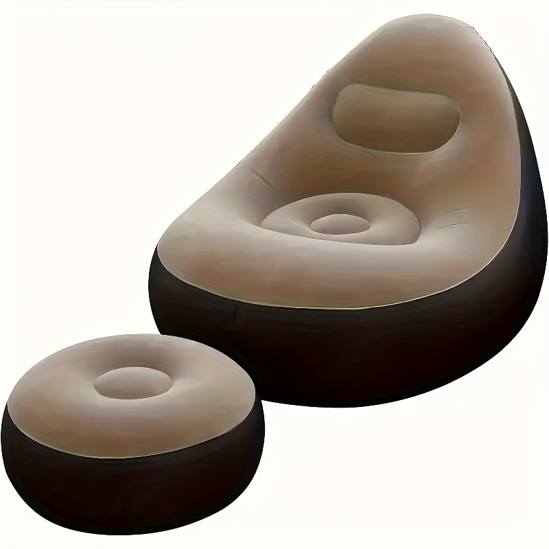 เก้าอี้ลมพองลมแบบพกพาพร้อมที่ว - Outdoor Furniture Lounge Chair บทวิจารณ์และราคา