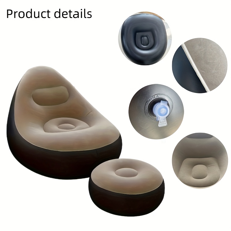 เก้าอี้ลมพองลมแบบพกพาพร้อมที่ว - Outdoor Furniture Lounge Chair บทวิจารณ์และราคา