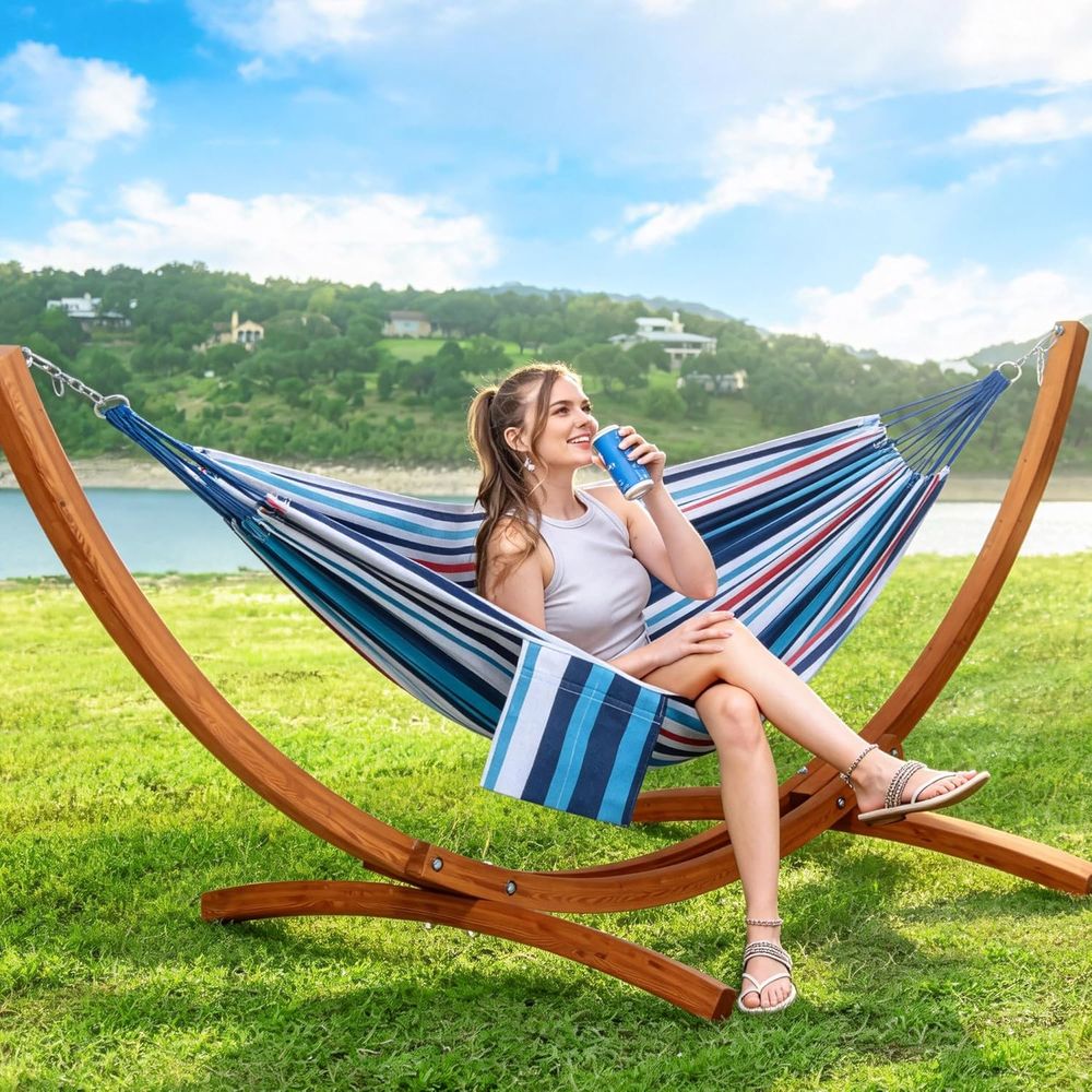 เปลญวนกลางแจ้งพร้อมขาตั้งในตัว - Hammock With Stand บทวิจารณ์และราคา