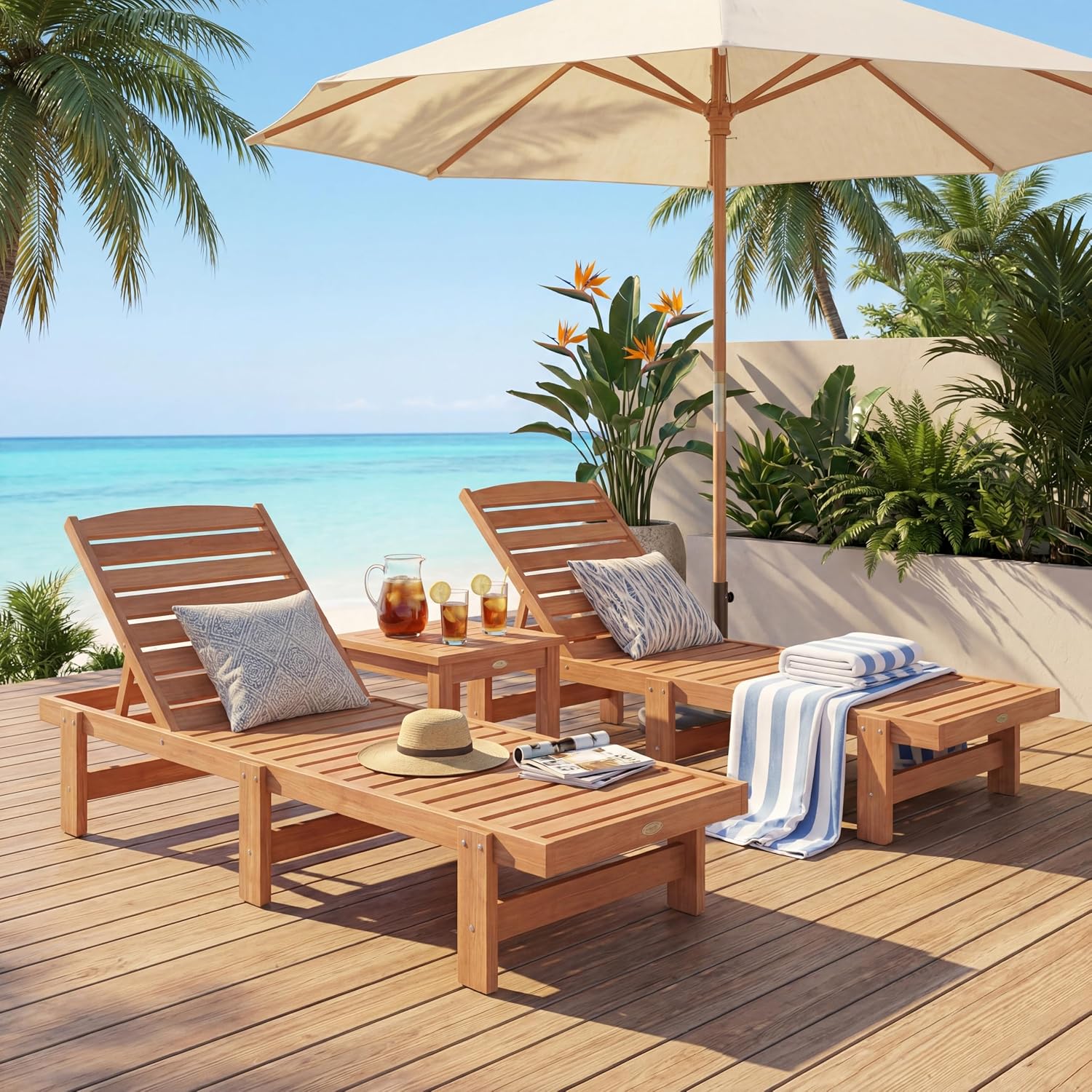 เก้าอี้พักผ่อนไม้เนื้อแข็งสำหร - Outdoor Furniture Oil Teak บทวิจารณ์และราคา