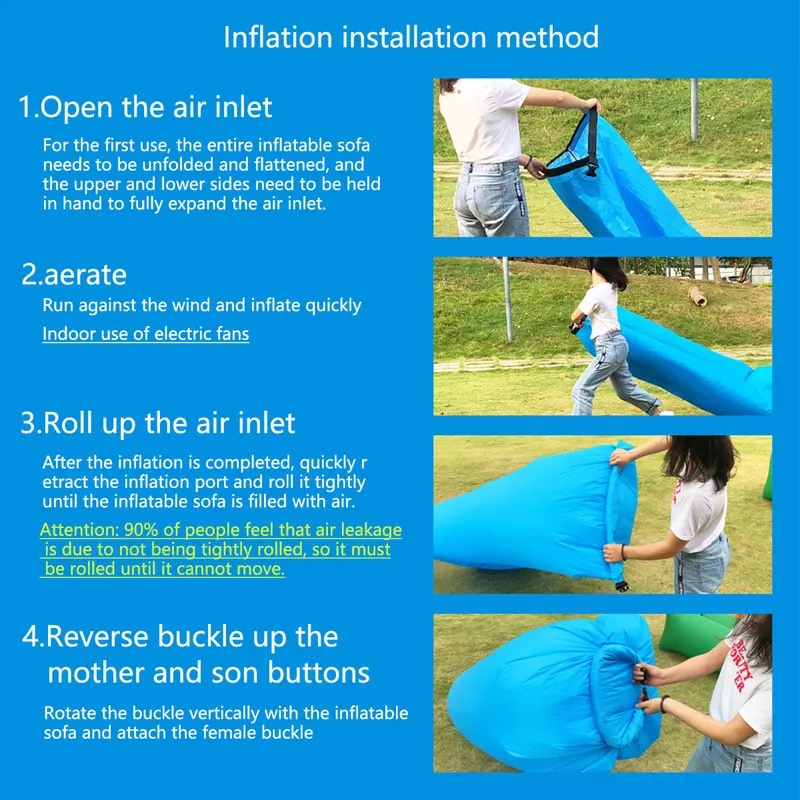 โซฟาเป่าลมแบบพกพา น้ำหนักเบา ก - Outdoor Furniture Small บทวิจารณ์และราคา