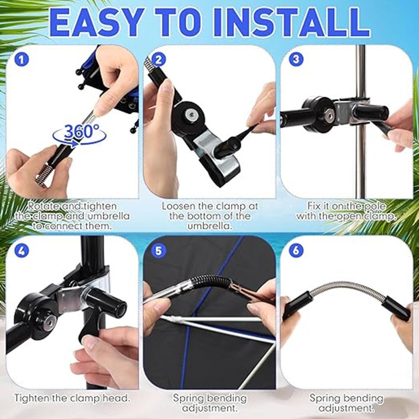 ร่มชายหาดกันน้ำพร้อมที่หนีบ หม - Outdoor Furniture Diy Plans บทวิจารณ์และราคา