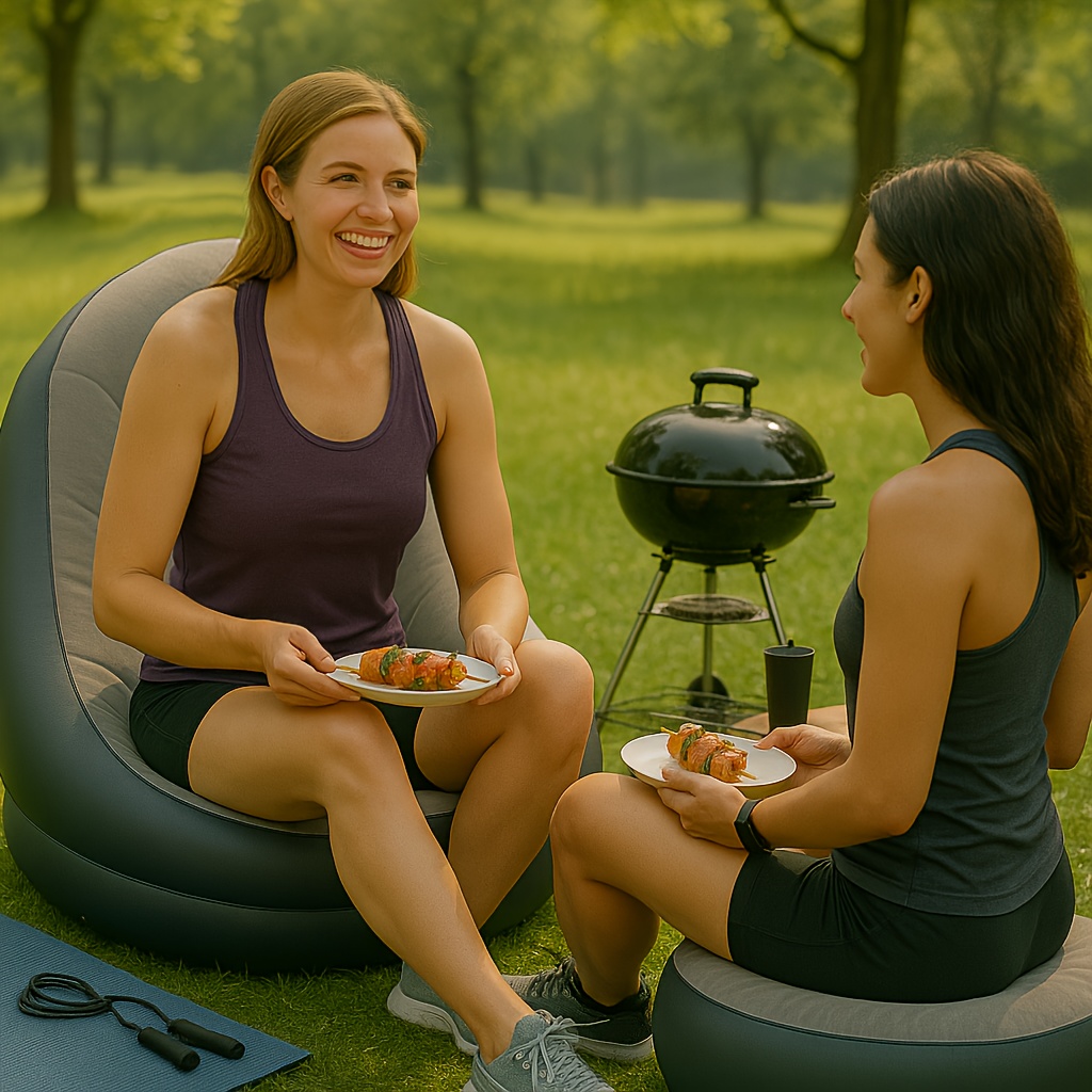 เก้าอี้ปรับเอนลมพับได้ ใช้ได้ท - Outdoor Furniture Lounge Chair บทวิจารณ์และราคา